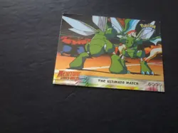 1999 Topps Pokemon the First Movie The Ultimate Match Silver Foil #34 Blue Logo - Image 1