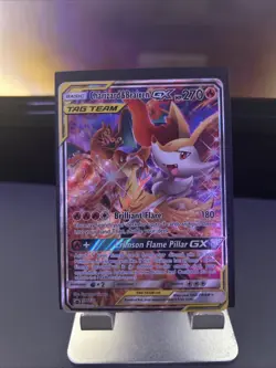 Pokemon Charizard & Braixen GX Tag Team Black Star Promo SM230 TCG - Image 1