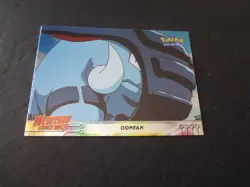 1999 Topps Pokemon the First Movie Donfan Silver Foil #11 Blue Logo 1st - Image 1