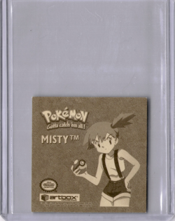 Vintage 1999 Artbox Pokemon Sticker Misty G01 Series 1 Rare Gold Sticker Foil - Image 2