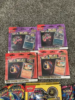 Huge Pokemon Lot Ascended Heroes Tech Sticker Pokemon Day Phantasmal Flames Pack - Image 4