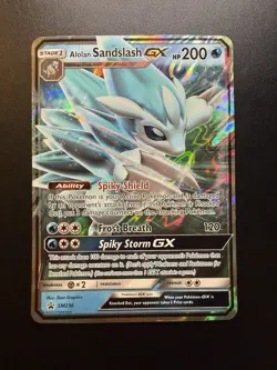 Alolan Sandslash GX Black Star Promo SM236 Pokemon Jumbo English 2020 - Image 1