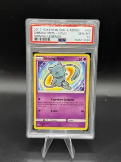 2017 Pokemon Sun & Moon Shining Legends #40 Shining Mew Holo PSA 10 Gem Mint - Image 1