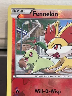 Fennekin (10) 10/124 XY - Fates Collide Common Reverse Holo Pokemon TCG MP - Image 4