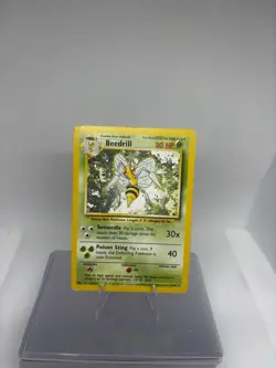 Pokemon TCG Base Set Unlimited WOTC - Beedrill 17/102 Non Holo Rare MP/LP - Image 1