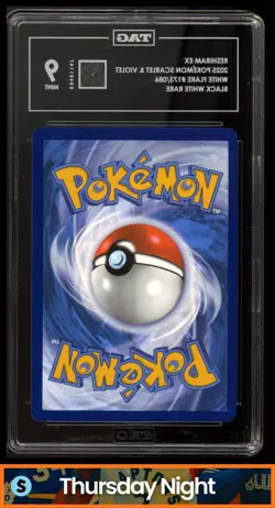 2025 POKEMON SV WHITE FLARE - WHT EN #173/086 RESHIRAM EX BLACK WHITE RARE TAG 9 - Image 2
