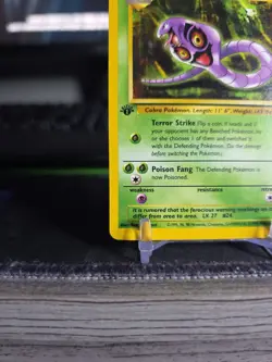 Arbok 31/62 Pokemon TCG WOTC Base Set Fossil Uncommon 1st Edition LP - Image 2