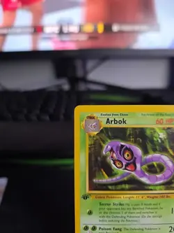 Arbok 31/62 Pokemon TCG WOTC Base Set Fossil Uncommon 1st Edition LP - Image 3