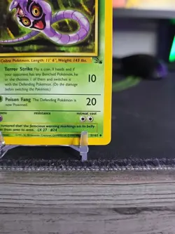 Arbok 31/62 Pokemon TCG WOTC Base Set Fossil Uncommon 1st Edition LP - Image 5