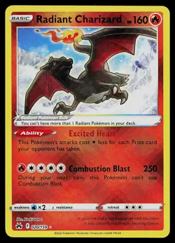 Pokemon Card - Radiant Charizard Crown Zenith 020/159 Holo - Image 1