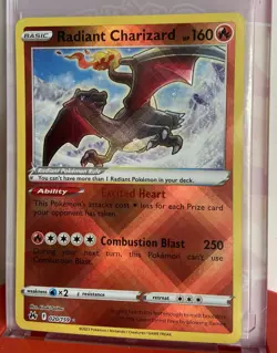 Pokemon Radiant Charizard 020/159 Crown Zenith Holo NM Pack fresh - Image 1