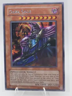Yu-Gi-Oh Dark Sage Secret Rare Dawn of Destiny Xbox Promo DOD-002 - Image 1