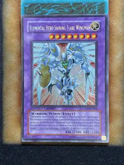 Yugioh Elemental Hero Shining Flare Wingman CT03-EN004 Secret Rare LP - Image 1