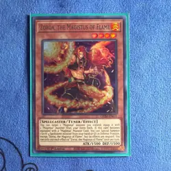 Yugioh Zoroa, the Magistus of Flame GEIM-EN002 Ultra Rare 1st Ed NM - Image 1