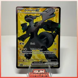 ZEKROM ex 158/086 S&V Black Bolt Ultra Rare Holo Pokemon TCG Near Mint - Image 1