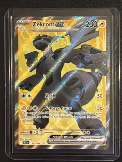 ZEKROM ex 158/086 S&V Black Bolt Ultra Rare Holo Pokemon TCG Near Mint - Image 1