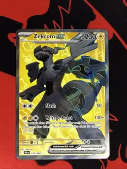 Pokemon TCG Zekrom EX Black Bolt 158/086 English, Near Mint Condition - Image 1