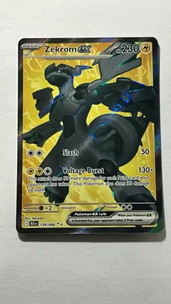Zekrom EX 158/086 Black Bolt Full Art Ultra Rare Near Mint Pokemon - Image 1