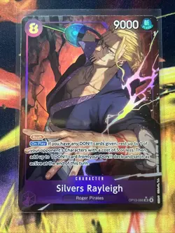 One Piece Carrying On His Will Silvers Rayleigh OP13-066 SR Alt Art English - Image 1