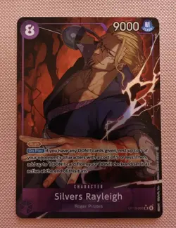 OP13-066 SR Alt Art Silvers Rayleigh One Piece TCG Carrying On His Will English - Image 1
