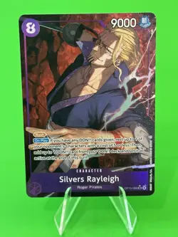 One Piece Series 13 Carrying On His Will Silvers Rayleigh Alt Art OP13-066 SR!!! - Image 1