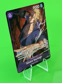 One Piece Series 13 Carrying On His Will Silvers Rayleigh Alt Art OP13-066 SR!!! - Image 2