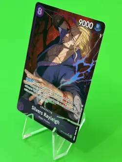 One Piece Series 13 Carrying On His Will Silvers Rayleigh Alt Art OP13-066 SR!!! - Image 3