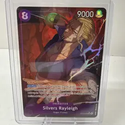One Piece Carrying On His Will Silvers Rayleigh OP13-066 SR Alt Art English - Image 1