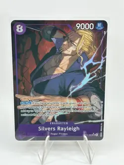 One Piece Carrying On His Will Silvers Rayleigh OP13-066 SR Alt Art English - Image 1