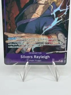 One Piece Carrying On His Will Silvers Rayleigh OP13-066 SR Alt Art English - Image 3