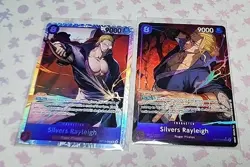 One Piece Carrying On His Will Silvers Rayleigh OP13-066 SR Alt Art English - Image 1