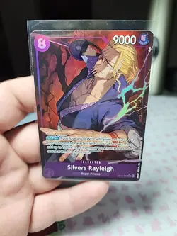 One Piece Carrying On His Will Silvers Rayleigh OP13-066 SR Alt Art English - Image 2