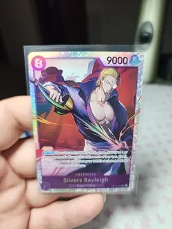 One Piece Carrying On His Will Silvers Rayleigh OP13-066 SR Alt Art English - Image 4