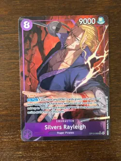 One Piece Carrying On His Will Silvers Rayleigh OP13-066 SR Alt Art English - Image 2