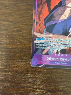 One Piece Carrying On His Will Silvers Rayleigh OP13-066 SR Alt Art English - Image 3