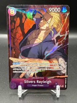 One Piece Carrying On His Will Silvers Rayleigh OP13-066 SR Alt Art English - Image 1