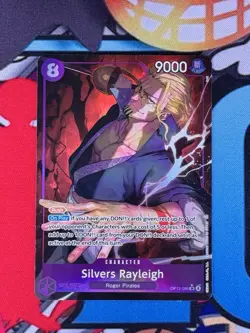 One Piece Carrying On His Will Silvers Rayleigh OP13-066 SR Alt Art English - Image 2