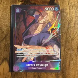 One Piece Carrying On His Will Silvers Rayleigh OP13-066 SR Alt Art English - Image 1