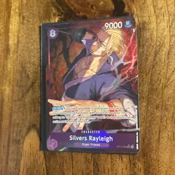 One Piece Carrying On His Will Silvers Rayleigh OP13-066 SR Alt Art English - Image 3