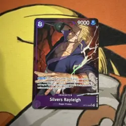 One Piece Carrying On His Will Silvers Rayleigh OP13-066 SR Alt Art English - Image 1
