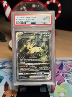 Pokemon Card TCG Leafeon VSTAR GG35/GG70 Crown Zenith PSA 10 GEM MINT - Image 1