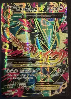 Pokemon TCG Mega Rayquaza EX Full Art 105/108 Roaring Skies Ultra Rare - Image 1