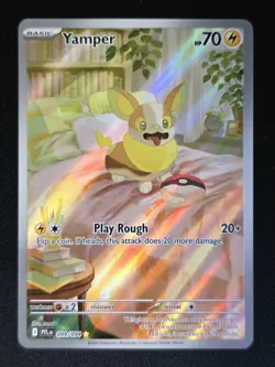 Yamper 99/94 Illustration Rare Pokemon TCG ME02: Phantasmal Flames NM - Image 1
