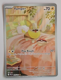 Yamper 99/94 Illustration Rare Phantasmal Flames NM English Pokemon Card TCG - Image 1