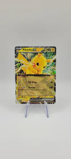 Pokemon TCG: Pikachu ex - Double Rare Card SV: Prismatic Evolutions 028/131 NM - Image 1