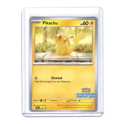Pikachu #214 Black Star Promo Illustration Contest 2024 Pokemon TCG NM/M - Image 1