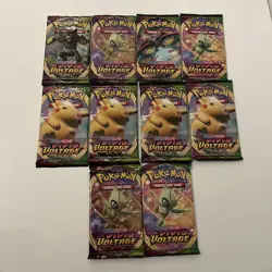 Pokemon SWSH Vivid Voltage Booster Pack Lot / Bundle - 10 Packs New Sealed TCG - Image 1