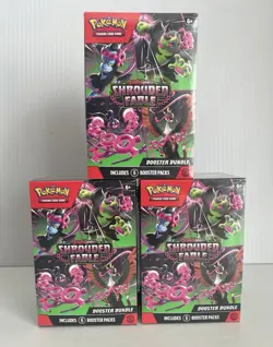 3x Pokemon TCG Shrouded Fable Booster Bundle LOT - Sealed / New - 18 Packs - Image 1