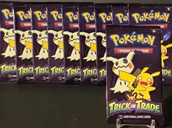 Pokemon TCG Trick or Trade BOOster Bundle Lot 10x Packs 2023 Factory Sealed - Image 1