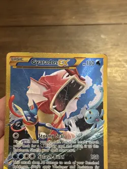 Pokemon TCG Gyarados-EX BREAKPoint 123/122 Holo Secret Rare Fire Card Foil Gold - Image 3